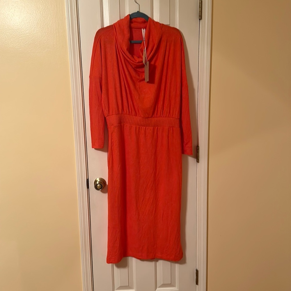 Anthropologie Daily Practice cowl neck dress